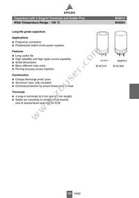 B43514C9687M000 Datasheet Cover