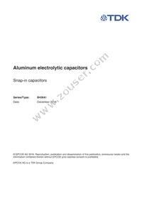 B43641A9687M057 Datasheet Cover