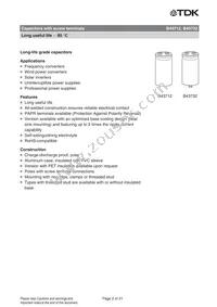 B43712A5129M000 Datasheet Page 2