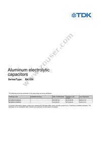 B43888A1476M000 Datasheet Cover