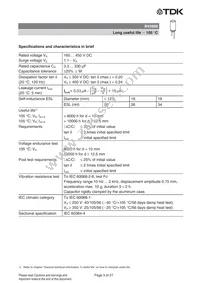 B43888A1476M000 Datasheet Page 3