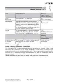 B43890C5226M000 Datasheet Page 21