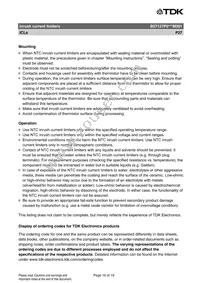 B57127P709M301 Datasheet Page 16