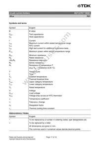 B57127P709M301 Datasheet Page 17