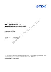 B57150K1242J000 Datasheet Cover