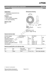 B57150K1242J000 Datasheet Page 2