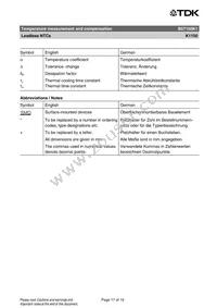 B57150K1242J000 Datasheet Page 17