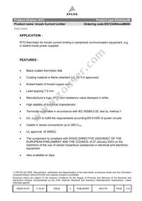 B57234S0509M000 Datasheet Cover