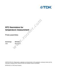 B57276K0123A028 Datasheet Cover