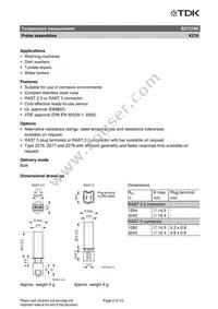 B57276K0123A028 Datasheet Page 2