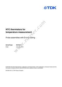 B57301K0103A001 Datasheet Cover