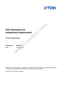 B57301K0103A003 Datasheet Cover