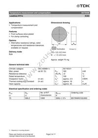 B57350K102J Datasheet Page 2