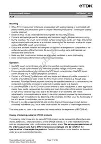 B57364S2509A2 Datasheet Page 17