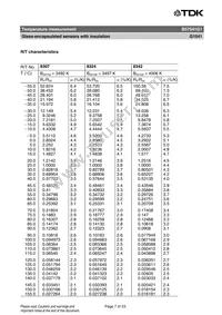 B57541G1104F000 Datasheet Page 7