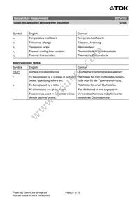 B57541G1104F000 Datasheet Page 21