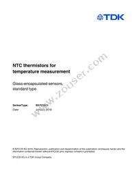 B57550G1203G000 Datasheet Cover