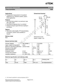 B57560K493A1 Datasheet Page 2