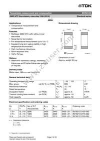 B57621C5103K062 Datasheet Page 2