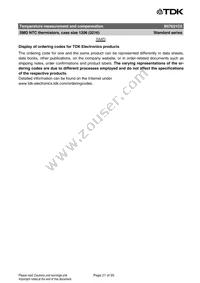 B57621C5103K062 Datasheet Page 21