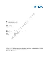 B58600C5010A005 Datasheet Cover