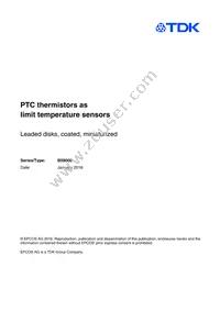 B59008C0140A040 Datasheet Cover