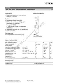 B59011E0160A040 Datasheet Page 2