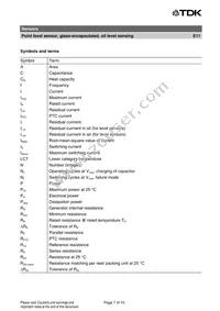 B59011E0160A040 Datasheet Page 7