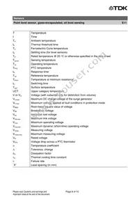 B59011E0160A040 Datasheet Page 8