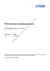 B59053A0180A010 Datasheet Cover