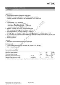 B59098C1100B051 Datasheet Page 2