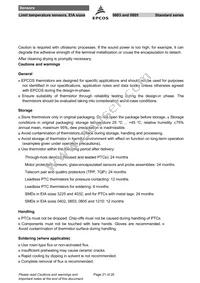 B59604A85A62 Datasheet Page 21