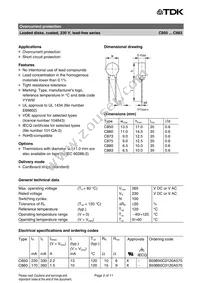 B59860C0120A570 Datasheet Page 2