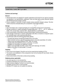 B59885C0120A051 Datasheet Page 5