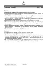 B59940C80A70 Datasheet Page 12