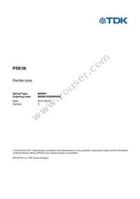 B65691K0000R048 Datasheet Cover