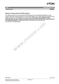 B65805C0000Y038 Datasheet Page 4