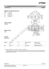 B65805C0020A033 Datasheet Page 2