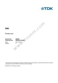 B65805J0125A087 Datasheet Cover