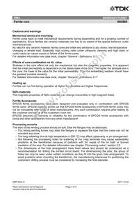 B65805J0315A087 Datasheet Page 3