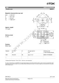 B65811F0160A048 Datasheet Page 2