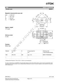 B65811F0500A048 Datasheet Page 2