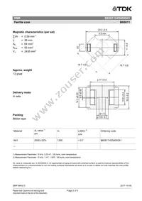 B65811H2500X041 Datasheet Page 2