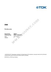 B65811J0040A041 Datasheet Cover