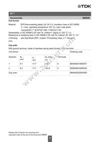 B65840D2000X Datasheet Page 4