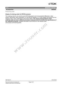 B65840F1106T001 Datasheet Page 4