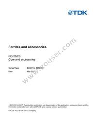 B65877A0000R049 Datasheet Cover