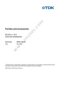 B65941A0000X022 Datasheet Cover