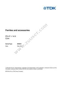 B65943A0000X022 Datasheet Cover