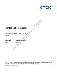 B66483G0000X187 Datasheet Cover